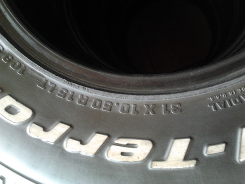 BF All 31/10.5/15 ปี08 สภาพดี พร้อมใช้งาน 1ชุด