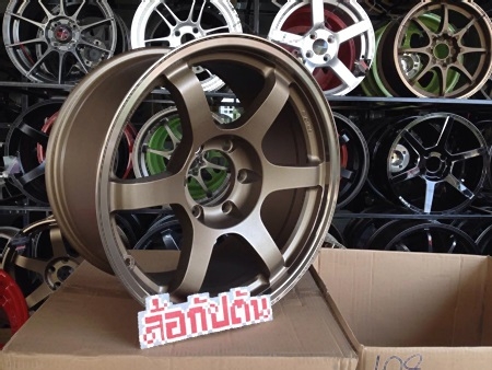 TE37 ขอบ 20 6รู139 กว้าง 9.5 ออฟเซ็ต 18 พร้อมยางใหม่