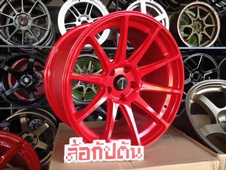 Prodrive II ขอบ18  5/114 กว้าง9.5 ออฟ0 สีแดง