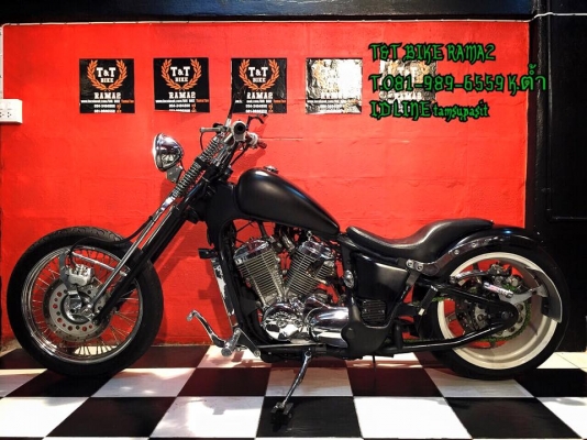 T&amp;T BIKE RAMA2 ขายด่วนเพียง 119000HONDA STEED600 สเปคเมกา ทะเบียนแท้ โอนขนส่ง ภาษี พรบ.58