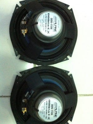 Apline DDS-172E 160W โครงหล่อ แม่เหล็กเหลว 6นิ้วครึ่ง 2ทาง มือ2 ญี่ปุ่น