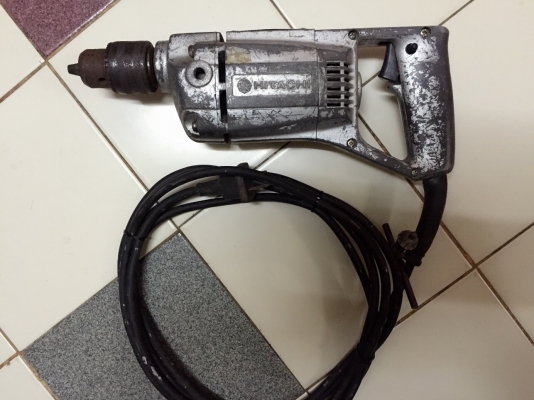 ขายสว่านขนาดหัวจับดอก13มิล4หุนเจาะไม้เจาะเหล็กรุ่นเก่าฮิตาชิmade in japan