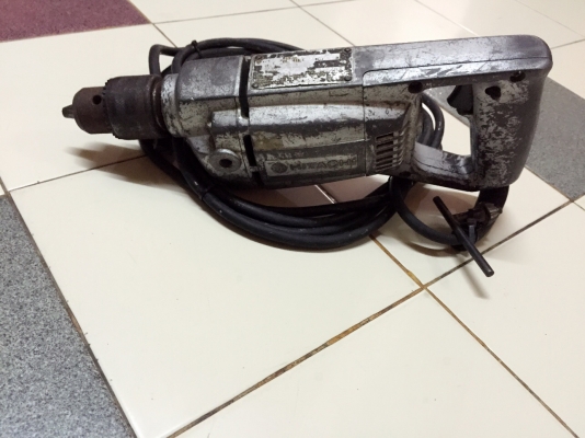 ขายสว่านขนาดหัวจับดอก13มิล4หุนเจาะไม้เจาะเหล็กรุ่นเก่าฮิตาชิmade in japan