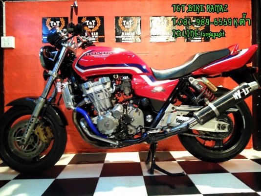 T&amp;T BIKE RAMA2 ขายด่วนเพียง 179000HONDA CB1300 ปี2003 เครื่องขาว รหัสตรง ปี ทะเบียนแท้ โอนขนส่ง ภาษี พรบ.ประกันปี58