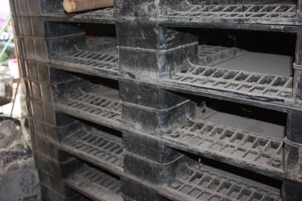 ขายแผ่นพาเลทพลาสติกสีดำ