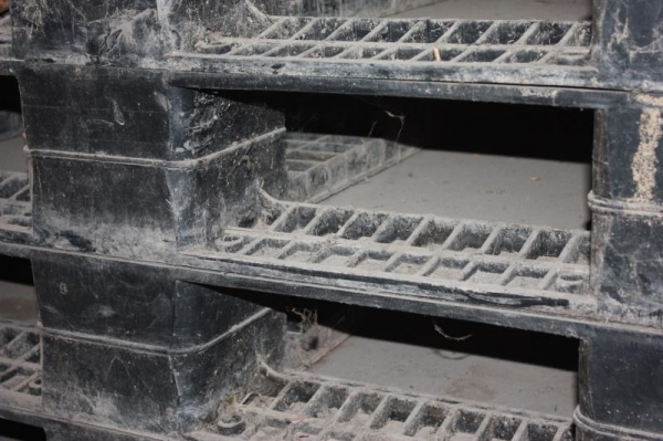 ขายแผ่นพาเลทพลาสติกสีดำ