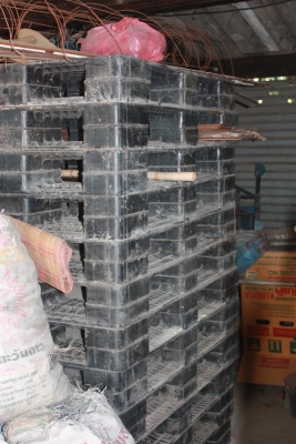 ขายแผ่นพาเลทพลาสติกสีดำ