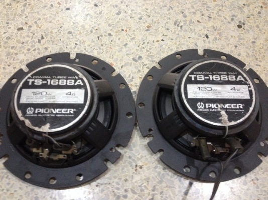 ลำโพง6นิ้ว3ทางPIONEER TS1688A ของเก่าญี่ปุ่นสภาพสวย ลำโพง6นิ้ว3ทางPIONEER TS1688A ของเก่าญี่ปุ่นสภาพสวย