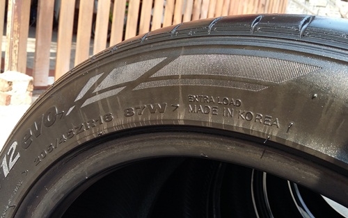 ยาง,205-45-16 Hankook V12 Evo ปี12 5.เส้น 3,500