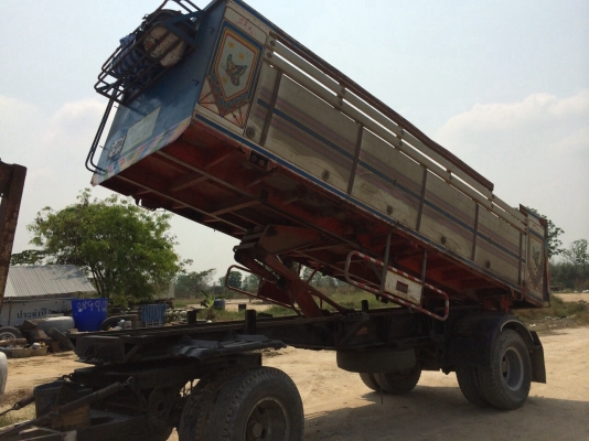 ขายสิบล้อดั้มพ่วงISUZU FXZ240NFYเครื่องก๊าซฮุนได320แรงเกียร์อินตั้น