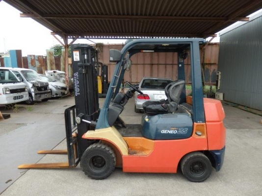 ขายรถโฟล์คลิฟท์ TOYOTA รุ่น 02-7FGK25 ใช้งานเพียง 111 ชม. สภาพเหมือนใหม่ ราคา 195,000 บาท นำเข้าจากประเทศญี่ปุ่น 100\% ไม่เคยใช้งานในประเทศไทย