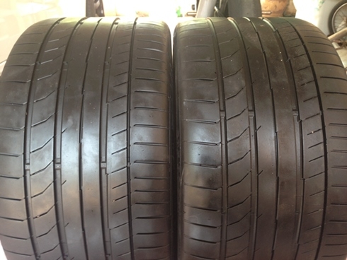 ยางขอบ19คอนติ ดอกแน่นๆสภาพ90\% 285/30/19 ปี12 เบอร์โหดๆๆ1คู่