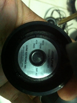 ลำโพงแหลม Alpine DDDrive มือ2 ญี่ปุ่น ลำโพงแหลม Alpine DDDrive มือ2 ญี่ปุ่น