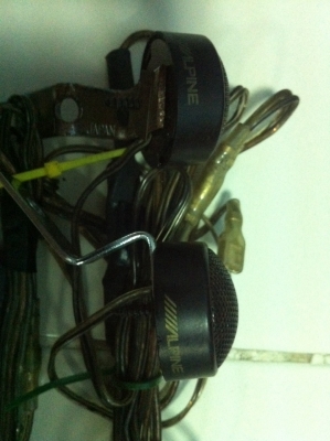 ลำโพงแหลม Alpine พร้องสาย ขอลวดทองแดง และซี มือ2 ญี่ปุ่น