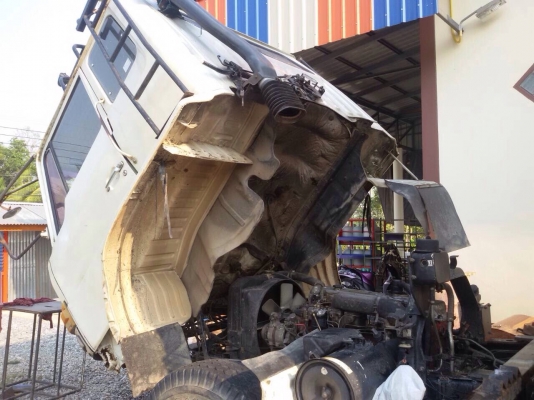 ขายรถบรรทุกสิบล้อดัมพ์ HINO F18 เครื่อง HO7C-185 แรง 1 เพลา กระบะดัมพ์