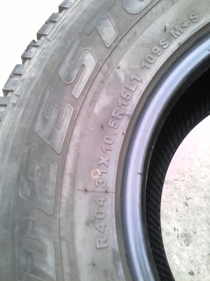 31X10.50R15 DEESTONE PAYAK A/T  มี 2 เส้น TEL.081-427-3941