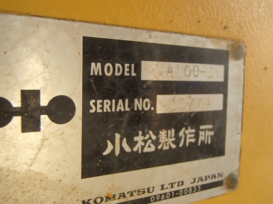 ขายรถตัก Komatsu WA100-1 ขายรถตัก Komatsu WA100-1