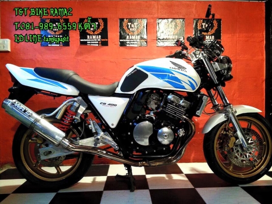 T&amp;T BIKE RAMA2 ขาย HONDA CB400 94 ของแต่งตามรูป เอกสาร ทะเบียนแท้