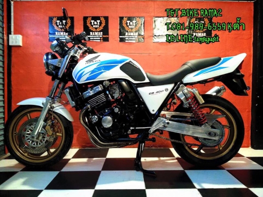 T&amp;T BIKE RAMA2 ขาย HONDA CB400 94 ของแต่งตามรูป เอกสาร ทะเบียนแท้