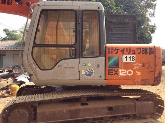 ขายรถขุด HITACHI Ex120-2m รถเก่านอกแท้(100\%) มีเอกสารแจ้งจำหน่าย เจ้าของขายเอง