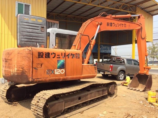ขายรถขุด HITACHI Ex120-2m รถเก่านอกแท้(100\%) มีเอกสารแจ้งจำหน่าย เจ้าของขายเอง
