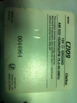 Clarion CZ109 MP3 CD AUX สภาพสวย มือ2 ญี่ปุ่น Clarion CZ109 MP3 CD AUX สภาพสวย มือ2 ญี่ปุ่น