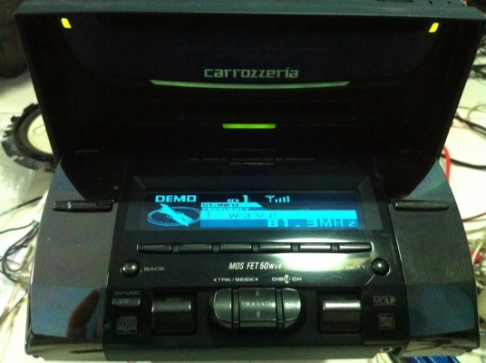 Pioneer FH-P666MD CD MD AUX คุมกล่องCD สไลไฟฟ้า กราฟฟิก สภาพสวย มือ2 ญี่ปุ่น