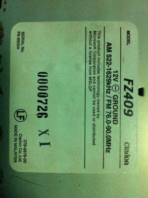 Clarion FZ409 ระบบสัมผัส USB AUX 3ปรีเอ้า จอกราฟฟิก สภาพสวย มือ2 ญี่ปุ่น