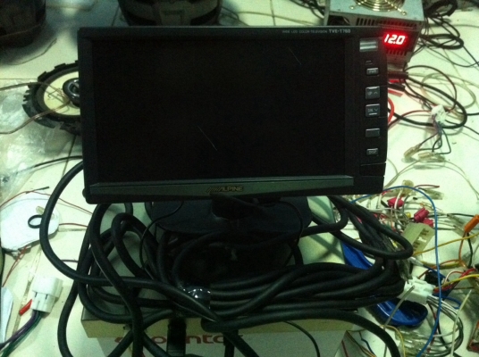 LCD WIDE 6.5นิ้ว Alpine TVE-T760 ภาพสวย คม ชัด มือ 2 ญี่ปุ่น