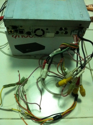 Panasonic CN-255D สไลด์ไฟฟ้า จอทัชสกรีน7 นิ้ว DVD Mp3 SD CARD ปรีเอ้า1ชุด Audio in 1ชุด Video out 1ชุด camera 1 ชุด มือ2 ญี่ปุ่น