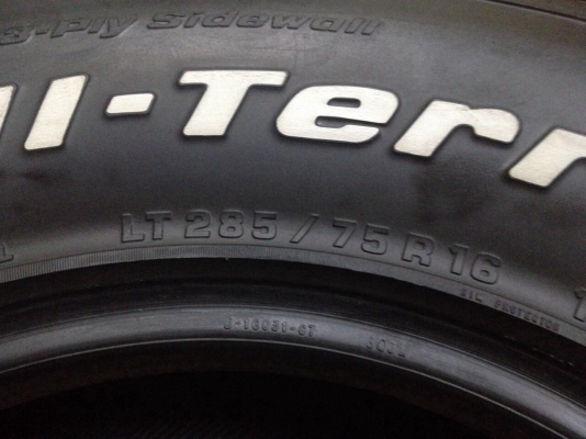 ขายยางBF All 285/75/16 ปี11 ดอกเต็มๆ