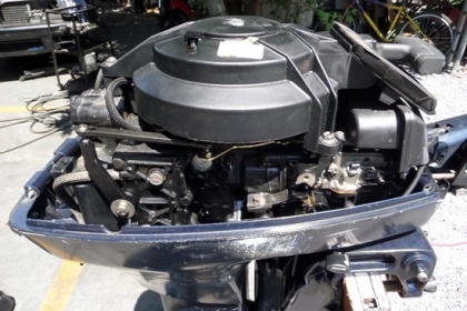 ขาย เครื่องเรือ EVINRUDE 9.9 แรง หาง 17 สภาพพร้อมใช้ นำเข้าจากญี่ปุ่น ราคา 23,000