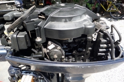 ขาย เครื่องเรือ EVINRUDE 9.9 แรง หาง 17 สภาพพร้อมใช้ นำเข้าจากญี่ปุ่น ราคา 23,000