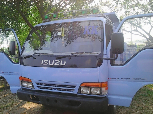 ขายหกล้อดั้มพ์ ISUZU-NPR66LX5T-4HF1-120 ฝาขาวปี42 แอร์ เพาเวอร์ เอฟหน้า-หลัง ดั้มสามมิตร