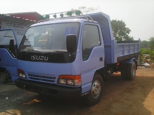 ขายหกล้อดั้มพ์ ISUZU-NPR66LX5T-4HF1-120 ฝาขาวปี42 แอร์ เพาเวอร์ เอฟหน้า-หลัง ดั้มสามมิตร