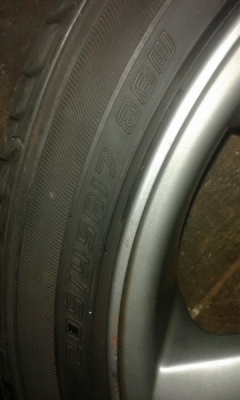 ขายล้อซิ่งVOLVOแท้รุ่นVOLANSก้านดาบ7ก้านขอบ17กว้าง7ET43