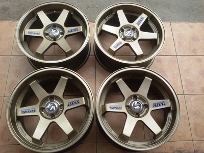 ขายล้อ TE37 Tf ขอบ 17 4รู100 กว้าง7.5 off 40  4  ล้อ