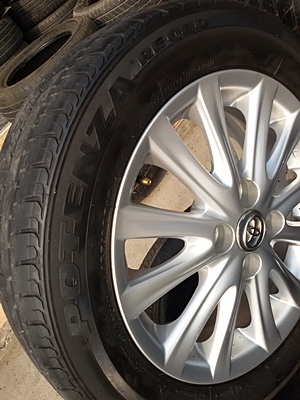 ขายล้อแม็กTOYOTA VIOS12 ก้านยางBRIDGESTONE ปี13  4 ล้อ