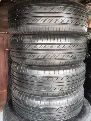 ขายยาง ALLEGRO 195-60-15 ปี13 ดอกหนา เนื้อนิ่ม ไม่มีปะ ชุดละ 3,200 บาท