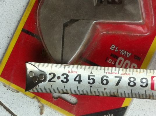 ประแจเลือย ALLWAYS ขนาด 12 นิ้ว ปากเลื่อนได้กว้าง 37 มม. ของใหม่เก่าเก็บยังไม่เคยใช้งาน