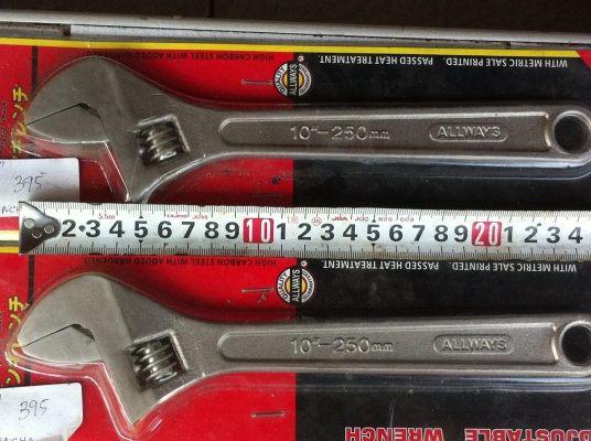 ประแจเลือย ALLWAYS ขนาด 10 นิ้ว ปากเลื่อนได้กว้าง 32 มม. ของใหม่เก่าเก็บยังไม่เคยใช้งาน