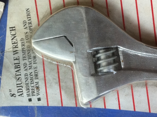 ประแจเลือย RELIABLE ขนาด 8 นิ้ว ปากเลื่อนได้กว้าง 27 มม. ของใหม่เก่าเก็บยังไม่เคยใช้งาน