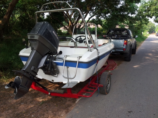ขายเรือ 14.6 ฟุต SUZUKI 65 HP 3สูบ สตาร์ทไฟฟ้า เรือสวย ขายเรือ 14.6 ฟุต SUZUKI 65 HP 3สูบ สตาร์ทไฟฟ้า เรือสวย