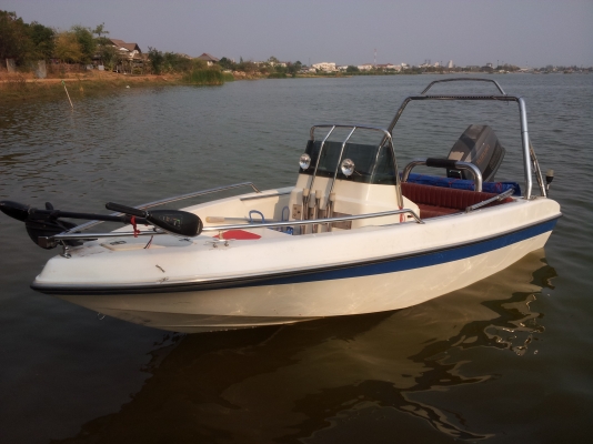 ขายเรือ 14.6 ฟุต SUZUKI 65 HP 3สูบ สตาร์ทไฟฟ้า เรือสวย