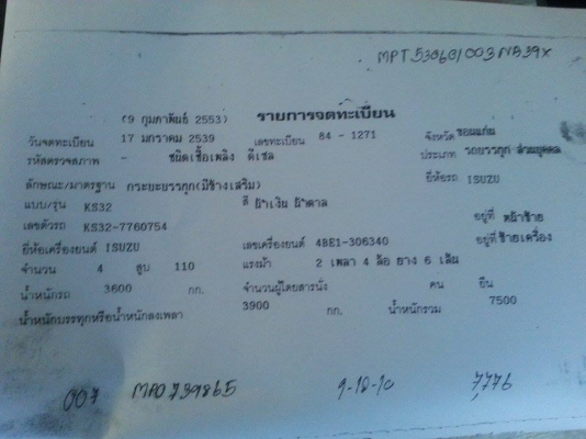 ขาย6ล้อ ISUZU KS32 เครื่อง4BE1 110แรง Fหน้า-หลัง ยางดี เครื่องดี แคชซีสวย สภาพพร้อมใช้งาน เอกสารพร้อมโอน สนใจโทร 090-8588220คุณนะ 093-3258446คุณบิวตี้ ID:narong498 หรือ www.truck.in.th/498 หรือfb:ณรงค์ ซื้อขายรถมือสอง (เว็บไซต์ส่วนตัว)