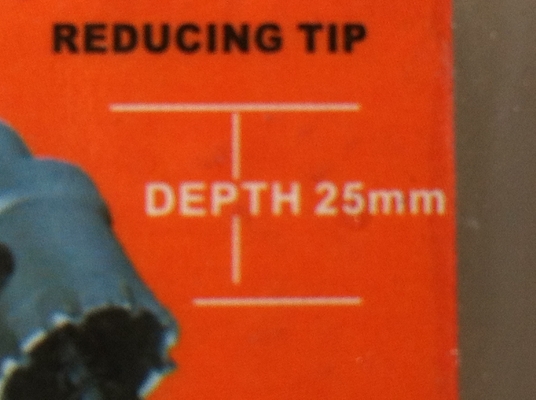 ชุดทำรูเจาะ HOLE SAW ขนาดโต 19 มม. สามารถเจาะได้ลึก 25 มม.