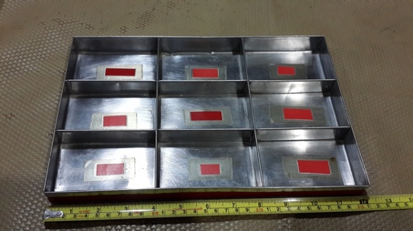 ถาดSTAINLESS แบบช่องอย่างหนา