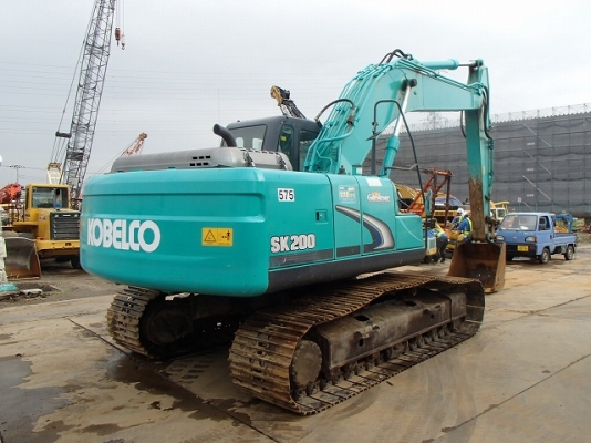รถขุด Kobelco SK200-8 YN12-56907 เก่าญี่ปุ่นแท้ 4,919ขม. ใบแทรก 70 ซม. มีไลน์หัวเจาะ  กำลังเดินทางจากญี่ปุ่น