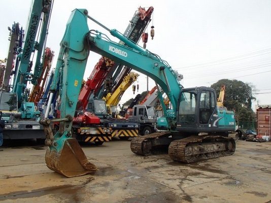 รถขุด Kobelco SK200-8 YN12-56907 เก่าญี่ปุ่นแท้ 4,919ขม. ใบแทรก 70 ซม. มีไลน์หัวเจาะ  กำลังเดินทางจากญี่ปุ่น