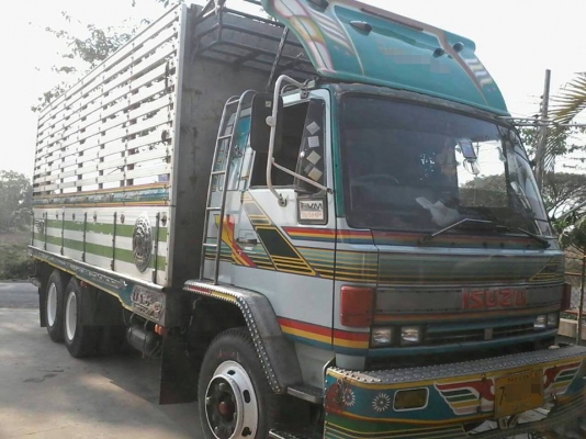 ***ขายแล้วครับขอบคุณ Truck2hand ขาย ISUZU ROCKY-195 10ล้อ1เพลาล่อง ไม่ดั้ม ISUZU FVM32M R 6HE1-195HP นางฟ้าแท้ เครื่องเดิม เกียร์เดิม ช่วงล่าง เดิม เครื่องดี แน่นดี แรง เกียร์ดี ไม่หลุด ช่วงล่างแน่น คัสซีสวย ไม่ปะไม่ดาม กระบะมีเนียมคอกเกษตรไม่ดั้ม